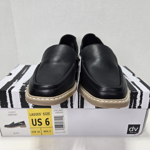 DV by Dolce Vita Flirty Black Loafers Women' Size 6 - Picture 6 of 9